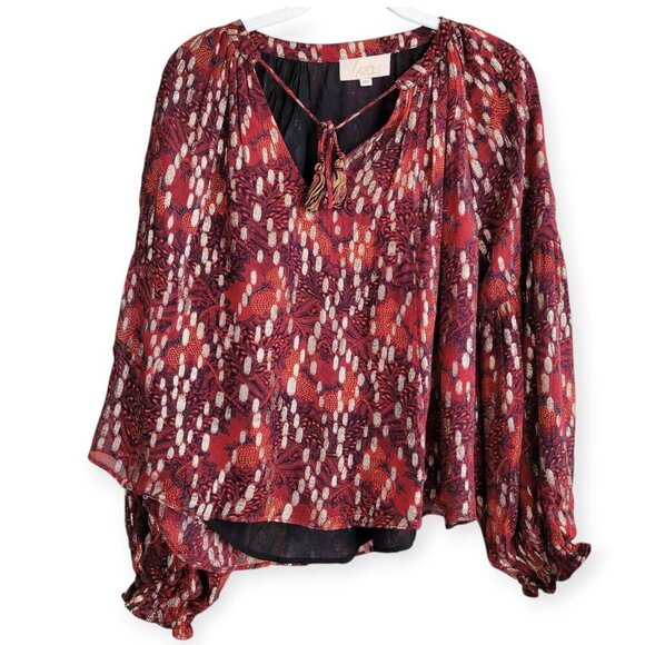 Anthropologie Jane Peasant Blouse XSP oversized whimsical size XSP EUC - Picture 4 of 14